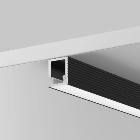 Алюминиевый профиль накладной 8x9, черный 2 м, ALM-0809-B-2M Maytoni 631002