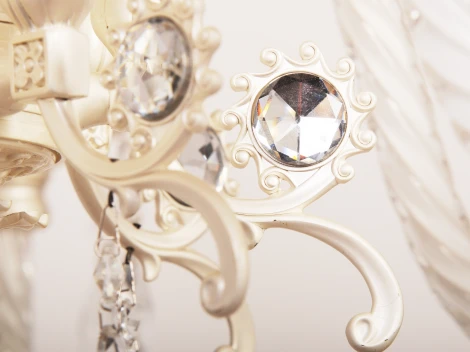 Подвесная люстра 3118/8 SV (220V, на цепи, свеча)