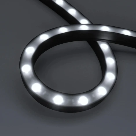 Грейзер DMX THOR-3D-F24-25x27mm 24V RGBW-White6000 (24 W/m, IP65, 1m, wire x2) (Arlight, Силикон) 045266