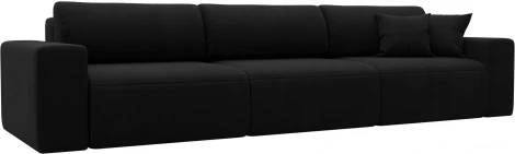 Диван прямой Лига-036 НПБ Классик Лонг (Черный/Микровельвет) Лига Диванов арт.121314