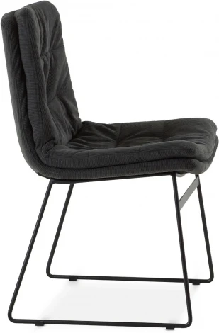 Обеденный стул Vitra ОГОГО Обстановочка! (Вельвет/Серый,Черный) арт.930819