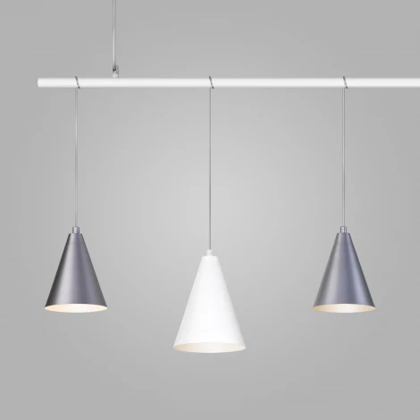 Умный подвесной светильник Eurosvet Castle 50088/5 белый/серебро (220V)