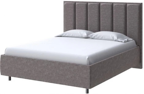 PROxSON Кровать Routa без основания (Ткань: Велюр Gratta 7 Жареный миндаль) 90x200