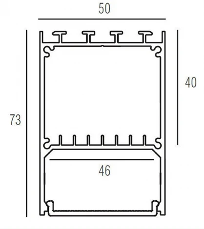 Алюминиевый профиль для светодиодной ленты Donolux DL18516Black
