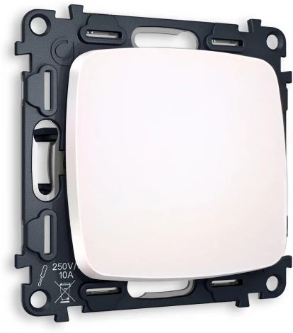 Комплект механизма Ambrella Volt 1-клавишного перекрестного выключателя OMEGA MO201030 Жемчуг QUANT