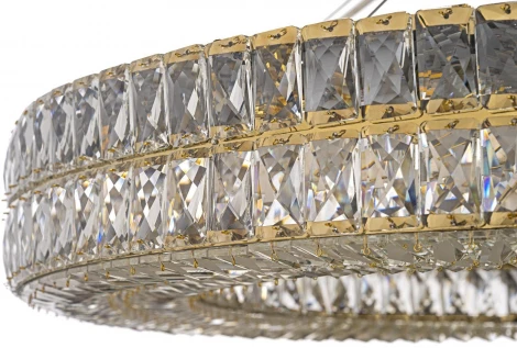 Подвесная люстра Arti Lampadari Sora E 1.5.100.100 G (220V, хрусталь, на тросе, круглые)