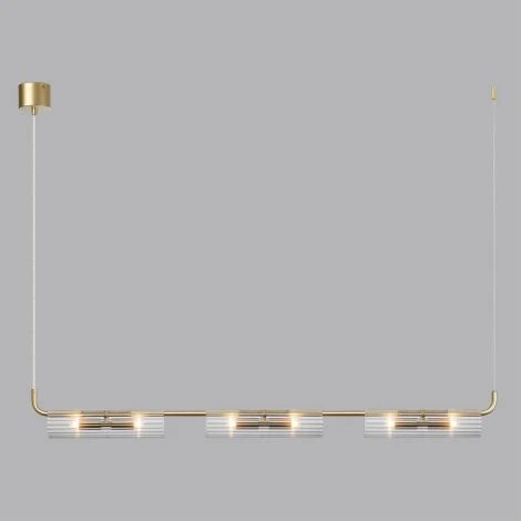 Подвесной светильник Lumion Toronto 6560/6 золотой/прозрачный/металл/стекло G9 6*20W 220V (на проводе)