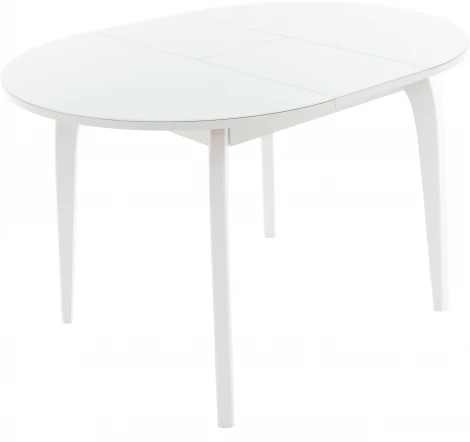 Стол Ривьера СВ D90, Стекло, Эмаль белая, 7, Аврора