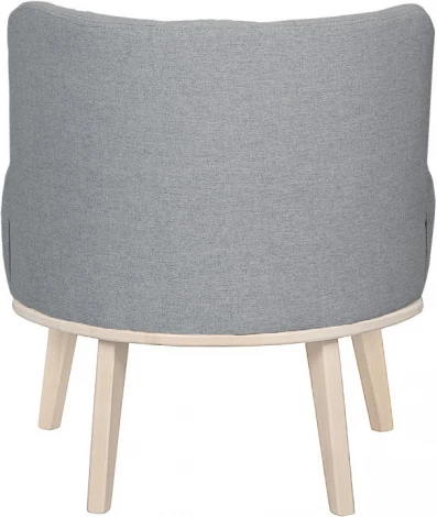 Кресло Жирон ткань серый, каркас лак Mebelik арт.009299