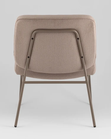 Кресло Stool Group Эбигейл велюр бежевый, каркас бежево-серый УТ000041982
