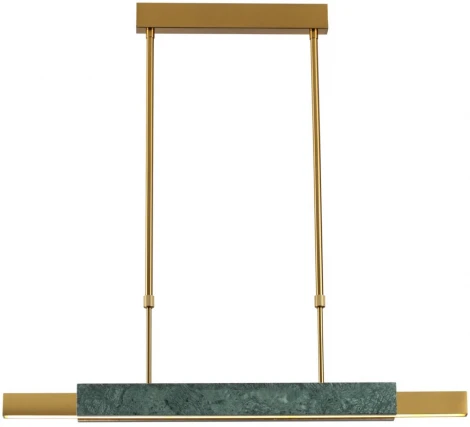 Подвесной светильник Odeon Light Marmi 4360/25L MIDCENT изумрудный мрамор/антич.бронза/металл/акрил IP20 LED 25W 3000K 220V