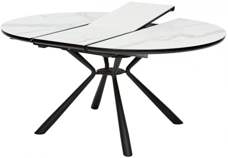 Стол VOLAND BIANCO TL-45 испанская керамика/ BLACK белый мрамор" М-City"