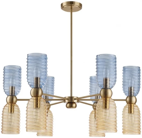 Потолочная люстра на штанге Lumion Monroe 6511/12C латунь E14 12*40W 220V