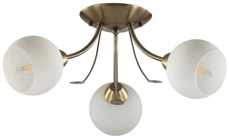 Люстра потолочная Tula 5265/3C античная латунь E14 3*40W