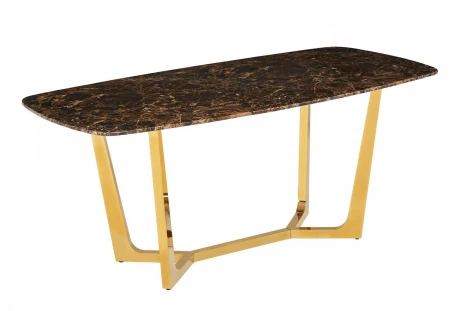 Стол обеденный IST-CASA Ланс DT-2852.1, 140х80х75 см, коричневый мрамор