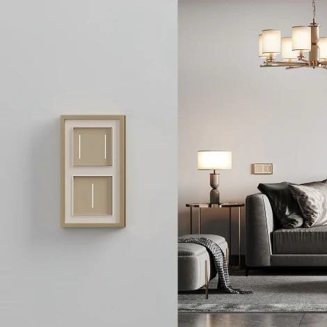 Умный сенсорный выключатель одноклавишный с подсветкой (шампань) Werkel W4513011 (a064145)