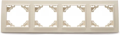 Рамка на 4 поста (слоновая кость) Stekker Эрна 39243
