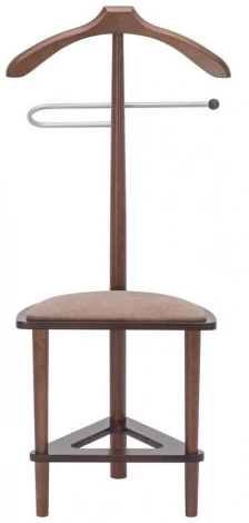 Вешалка костюмная с сиденьем В 26Н средне-коричневый от фабрики Mebelik