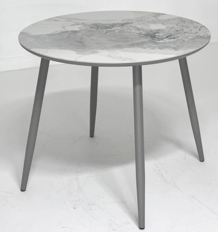 Стол МИЛТОН D89 цвет ПАНДОРА (PANDORA LIGHT), керамика / ЛАТТЕ каркас M-City 64589