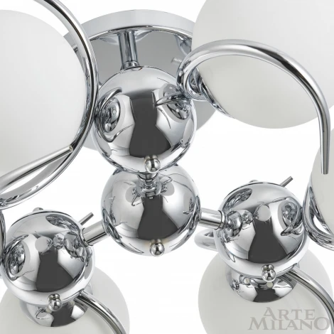 Потолочная люстра на штанге Arte Milano 271007/6C Ni (220V, шарики)