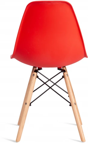 Обеденный стул Tetchair CINDY (Дерево бук,Металл,Пластик/Красный)