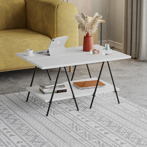 Стол журнальный ESSEL COFFEE TABLE (Белый) LEVE