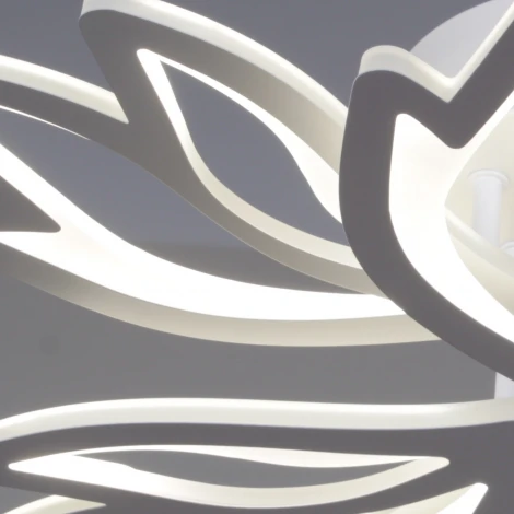 Потолочная люстра светодиодная на штанге с регулировкой цветовой температуры, яркости и ночным режимом Reluce 09862-0.3-3+3 WH