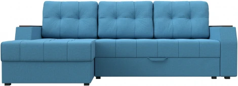 Диван угловой Эмир БС левый угол (Голубой/Рогожка) Лига Диванов арт.123556L
