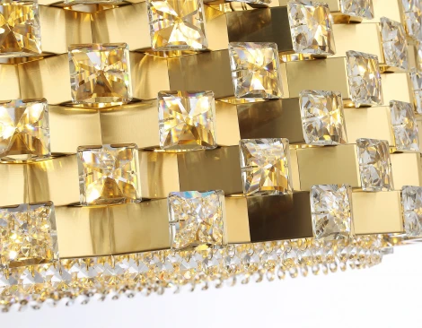 Подвесная люстра с хрусталем Ambrella High Light LH41009 (220V, на цепи, круглые)