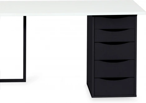 Композиция ОГОГО Board 1800х700 (ЛДСП/Белый,Черный)