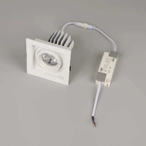 Встраиваемый светильник светодиодный MS-VORTEX-BUILT-S117x117-20W Day4000 (WH-WH, 40 deg, 230V) (Arlight, IP20 Металл) 057919