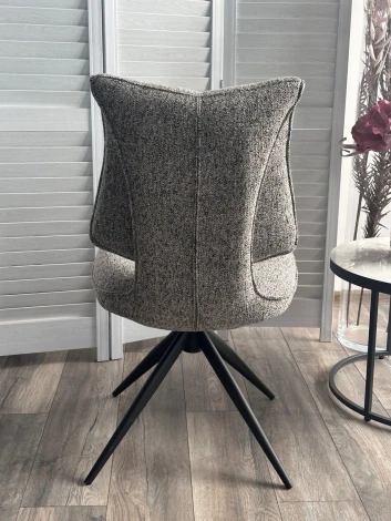 Стул ДЕЛИ (DELI) 360 град, цвет СЕРЫЙ H300126-3, ткань / ЧЕРНЫЙ каркас, ®DISAUR M-City 64835