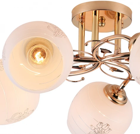 Потолочная люстра на штанге Escada Anemone 1121/5PL (220V)