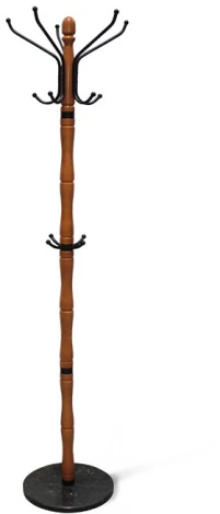 Вешалка SHT-CR12 светлый орех/черный/мрамор Sheffilton 5264842502