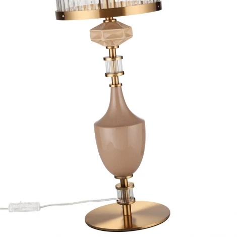 Настольная лампа с выключателем Odeon Light Terra 5414/1TA античная бронза/терракот/бежевый/металл/керамика E14 1*40W