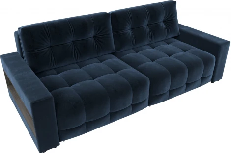 Диван прямой с полками Лига-053 НПБ Лига Диванов (Велюр) арт.128901