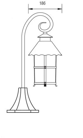 Наземный фонарь Oasis Light Caior L 81504/18