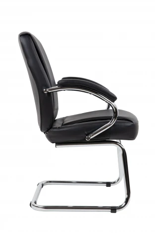 Офисное кресло Chairman 794V Россия хром экокожа черный