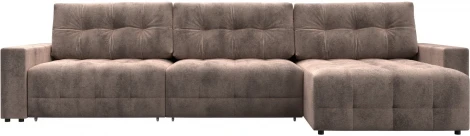 Диван угловой с полками Лига-053 НПБ Лонг Лига Диванов (Велюр) арт.128969