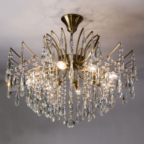 Потолочная люстра на штанге Citilux Селена CL302183 (220V, хрусталь)