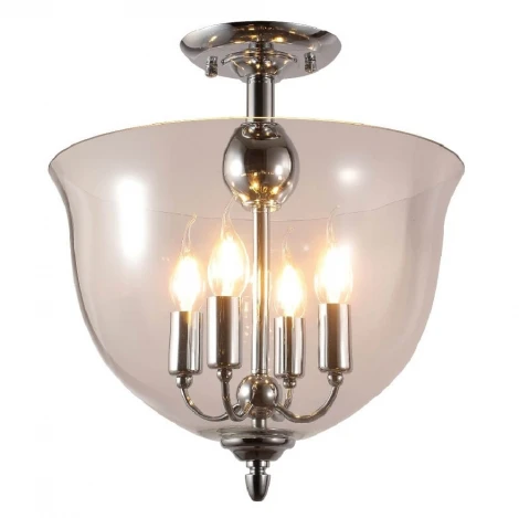 Потолочная люстра Crystal Lux Atlas PL4 CHROME (220V, подсвечник, свеча)