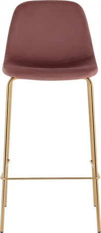 Стул барный Валенсия SN велюр пыльно-розовый золотые ножки 2 шт Stool Group (арт.УТ000038303)
