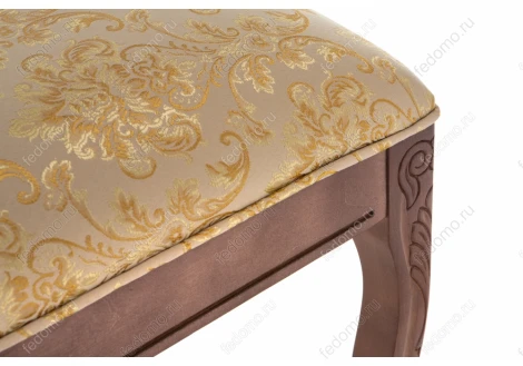 Банкетка Woodville Валентино орех / бежевый 318610