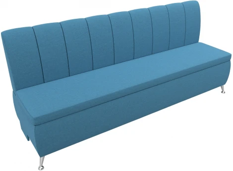 Диван кухонный прямой Кантри (Голубой/Рогожка) Лига Диванов арт.123829