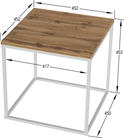 Стол журнальный Калифорния Ингвар Дуб вотан