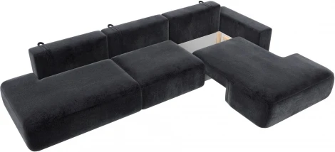 Диван угловой Лига-036 НПБ Модерн Лонг правый угол Лига Диванов (Велюр) арт.127763