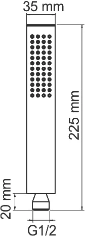 Душевая лейка Wasserkraft A103