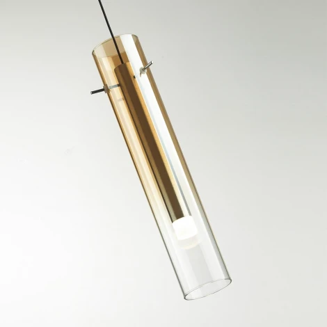 Подвесной светильник Odeon Light Shiny 5062/5LB PENDANT золотой/янтарный/металл/стекло LED 5W 3000K (220V, на проводе, круглые)