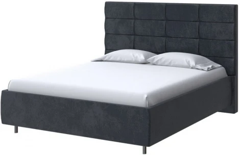 PROxSON Кровать Shapy без основания (Ткань: Велюр Casa Графитовый) 80x200