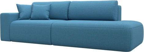 Диван прямой Лига-036 НПБ Модерн подлокотник слева Лига Диванов (Рогожка) арт.124765L